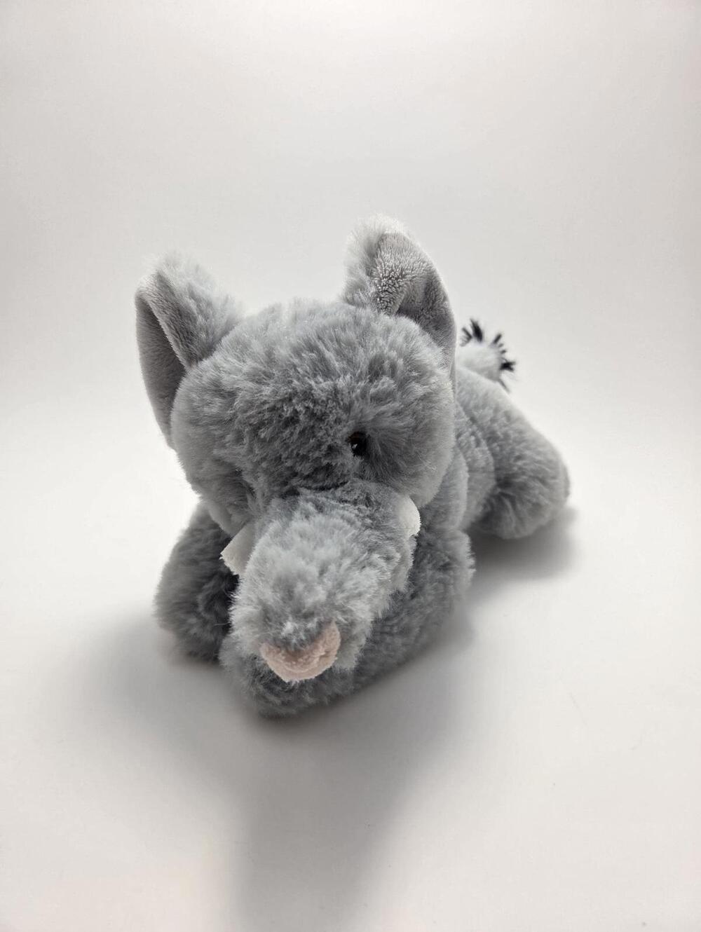 Wild Republic Laying Down Elephant Stuffed Animal Plush (9 inch)